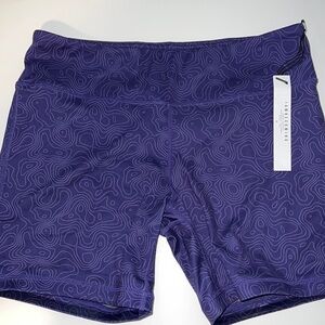 IAB MFG Spandex 5 inch shorts with adhesive no slip thigh size L, purple …